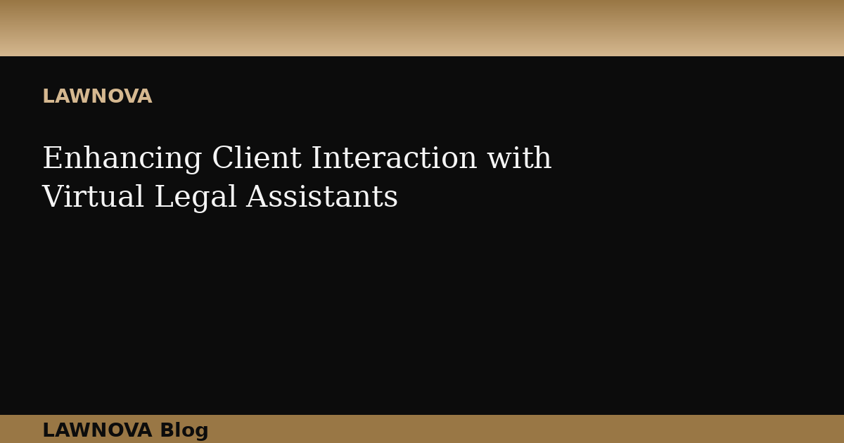 Enhancing Client Interaction with Virtual Legal Assistants